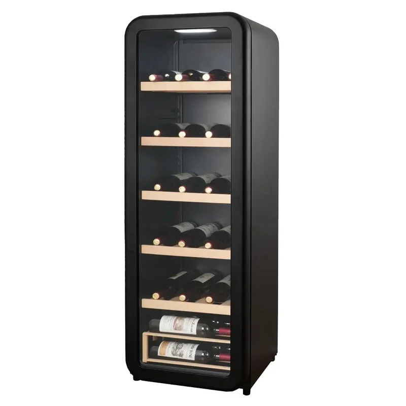 Weinkühlschrank 51 Flaschen Cavecool Retro Basalt CC156SB