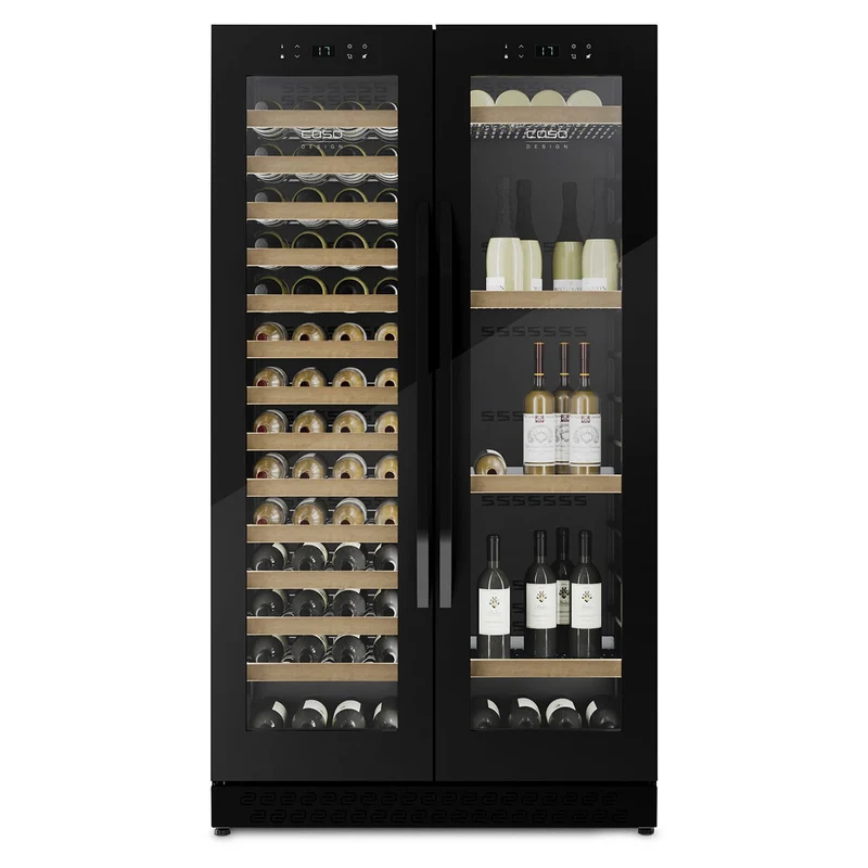 Weinkühlschrank 122 Flaschen Caso WineChef Duo 122 Black