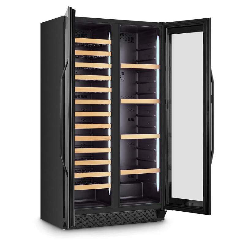 Weinkühlschrank 122 Flaschen Caso WineChef Duo 122 Black