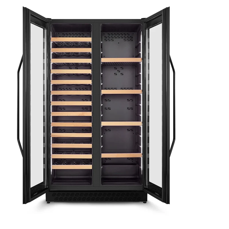 Weinkühlschrank 122 Flaschen Caso WineChef Duo 122 Black