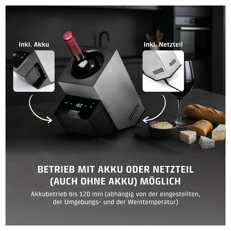 Flaschenkühler Caso WineCase Deluxe Inox