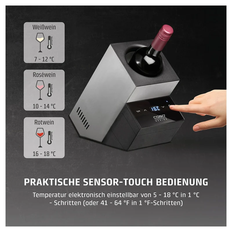 Flaschenkühler Caso WineCase Deluxe Inox