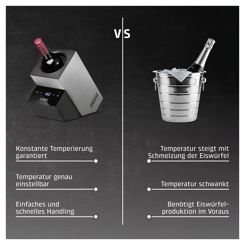 Flaschenkühler Caso WineCase Deluxe Inox