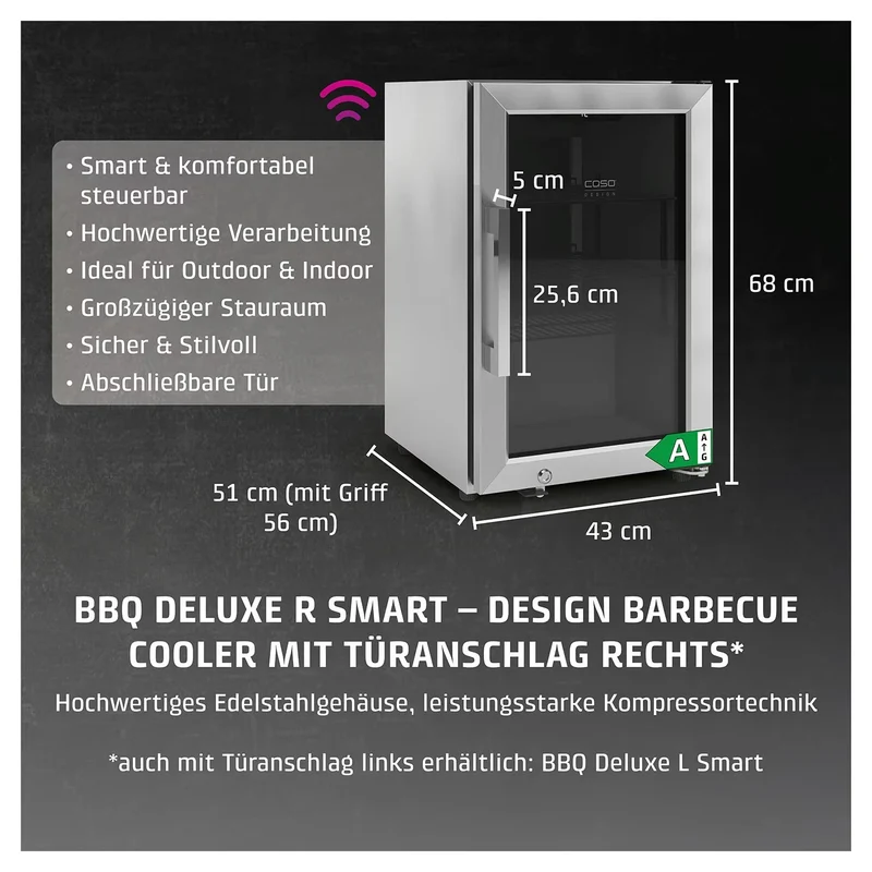 Getränkekühlschrank Caso Barbecue Cooler Deluxe R Smart