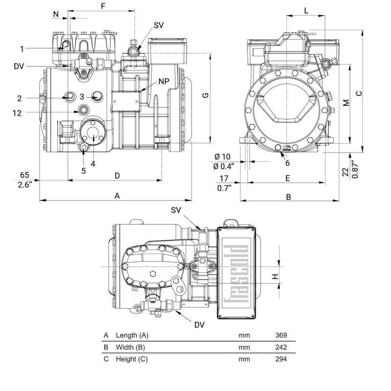 Kompressor D2-15.1Y Frascold