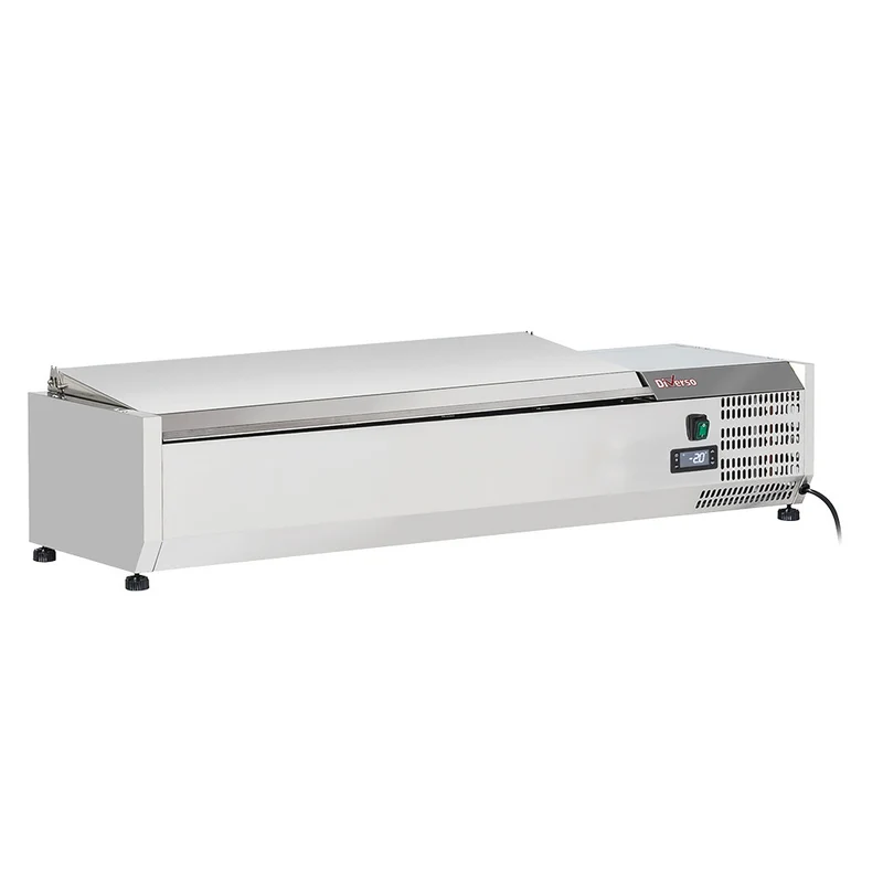 Profi Umluft-Kühltisch 2-türig, GN 1/1, mit Aufkantung , 135 cm breit, WR-GTN2-2ND