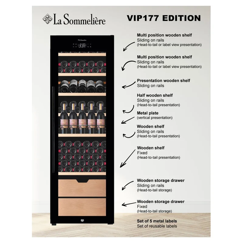 Weinkühlschrank 177 Flaschen La Sommelière VIP177 EDITION