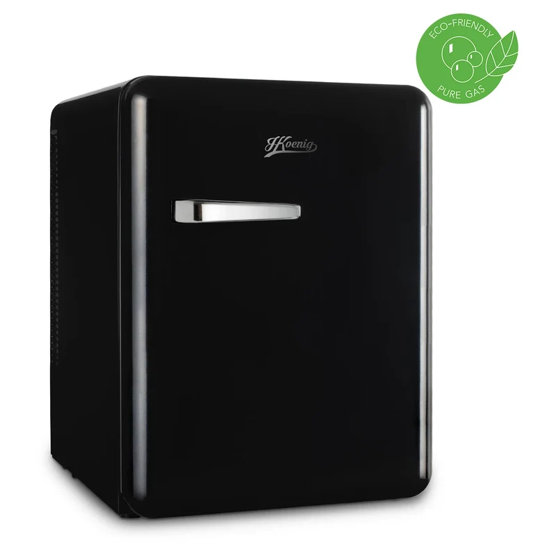 Retro Mini Kühlschrank H.Koenig TOAD9 schwarz