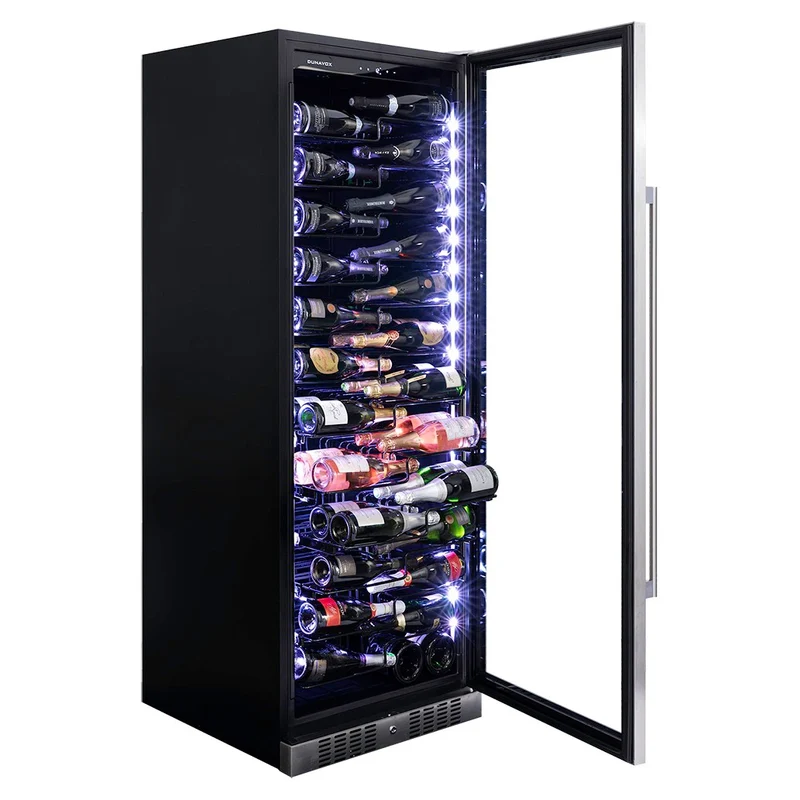 Champagnerkühlschrank 143 Flaschen Dunavox Sera-143 Stainless