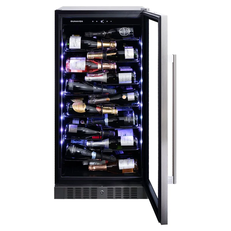 Champagnerkühlschrank 70 Flaschen Dunavox Sera-70 Stainless