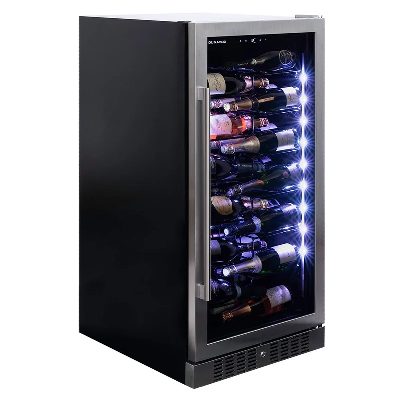Champagnerkühlschrank 70 Flaschen Dunavox Sera-70 Stainless