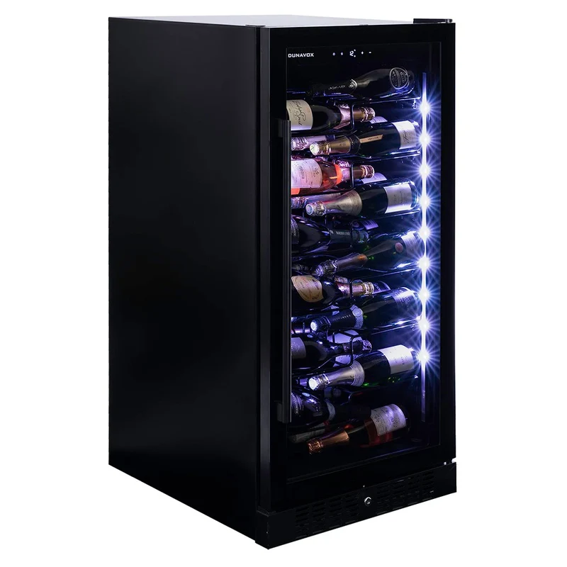 Champagnerkühlschrank 70 Flaschen Dunavox Sera-70 Black