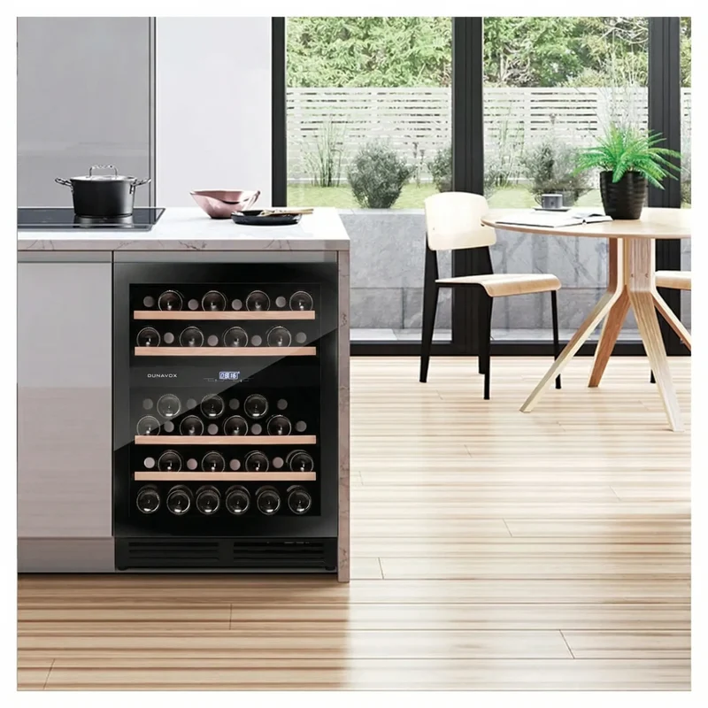 Weinkühlschrank 45 Flaschen Dunavox Flow-45 Black