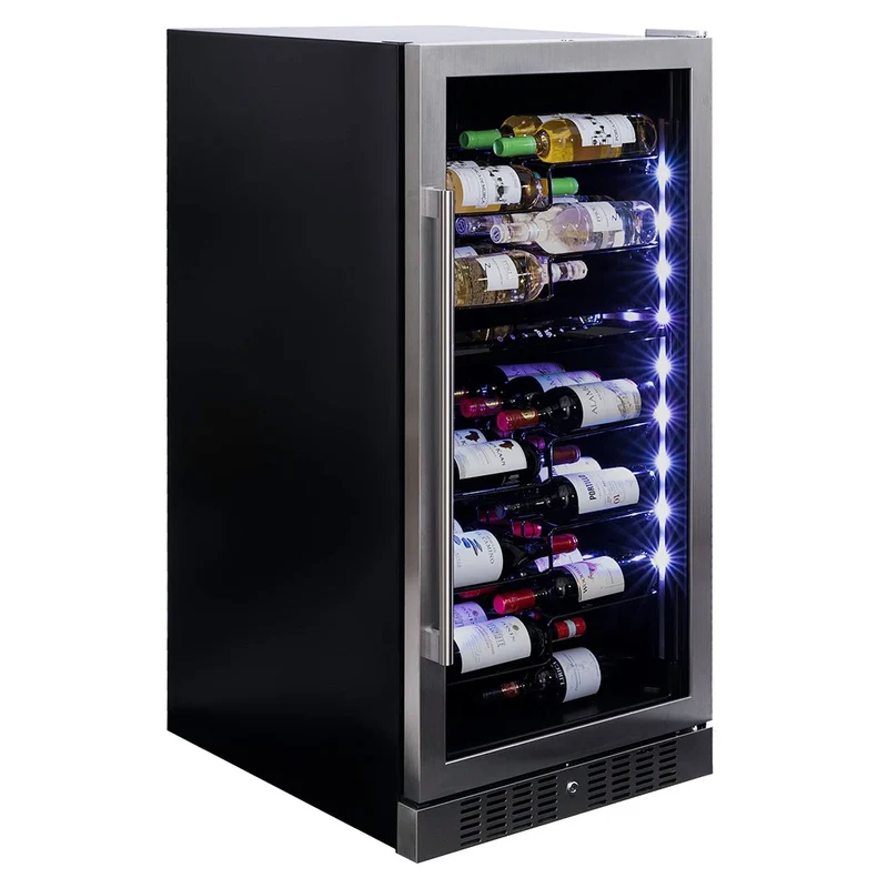 Champagnerkühlschrank 58 Flaschen Dunavox Sera-58 Stainless