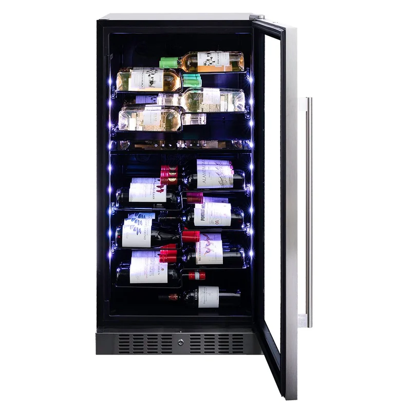 Champagnerkühlschrank 58 Flaschen Dunavox Sera-58 Stainless