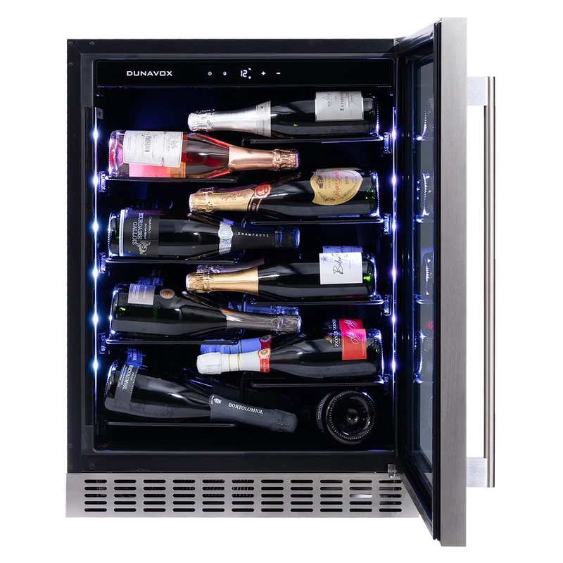 Champagnerkühlschrank 40 Flaschen Dunavox Sera-40 Stainless