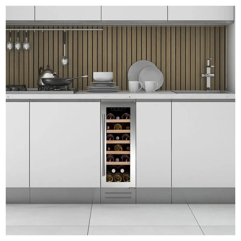 Weinkühlschrank 19 Flaschen Dunavox Flow-19 Stainless