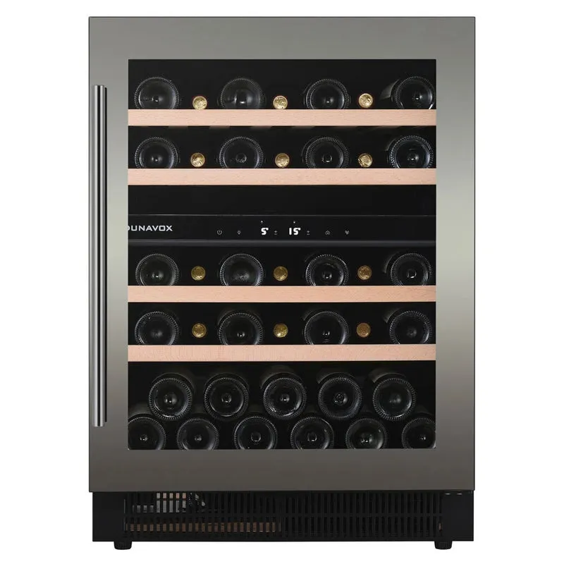 Weinkühlschrank 39 Flaschen Dunavox Flow-39 Stainless