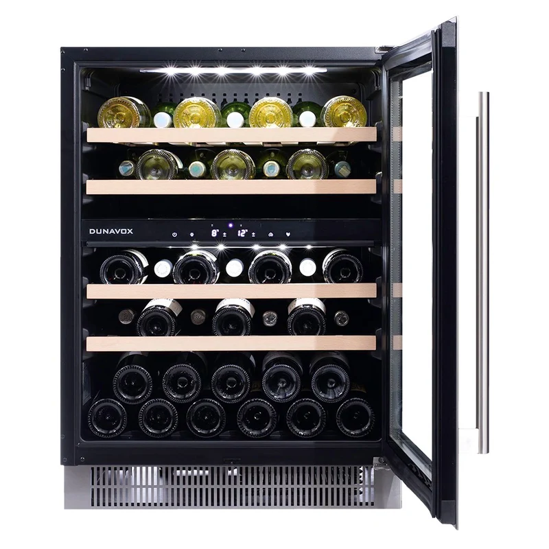 Weinkühlschrank 39 Flaschen Dunavox Flow-39 Stainless