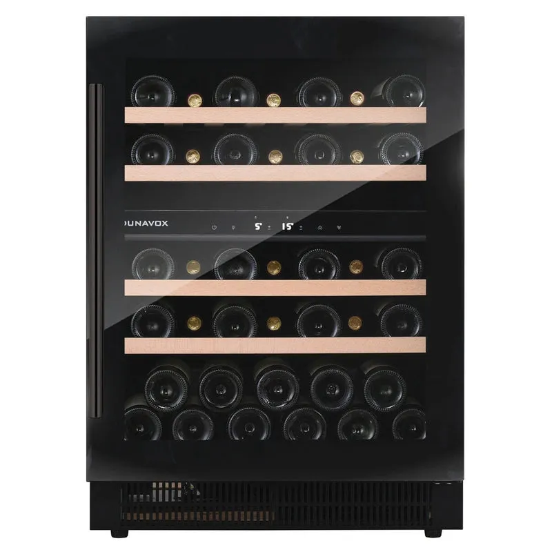 Weinkühlschrank 39 Flaschen Dunavox Flow-39 Black