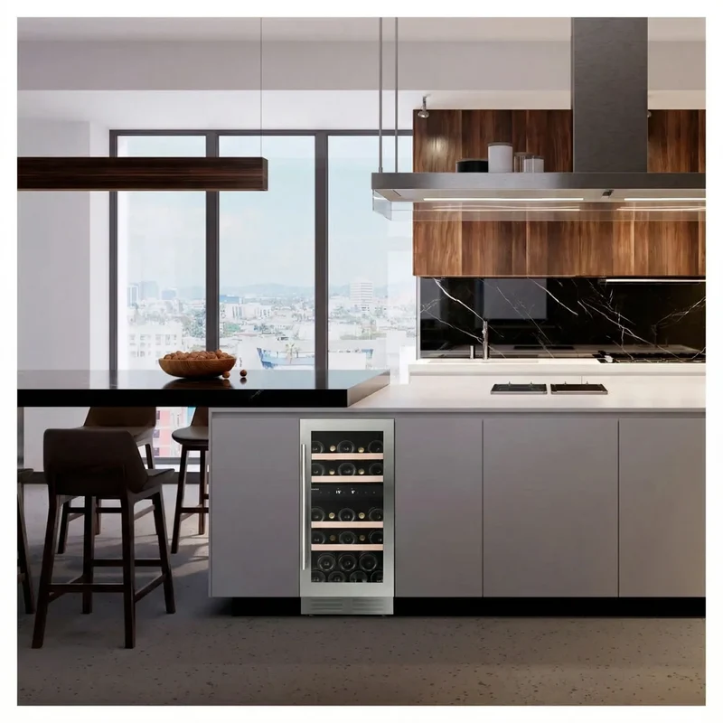 Weinkühlschrank 32 Flaschen Dunavox Flow-32D Stainless