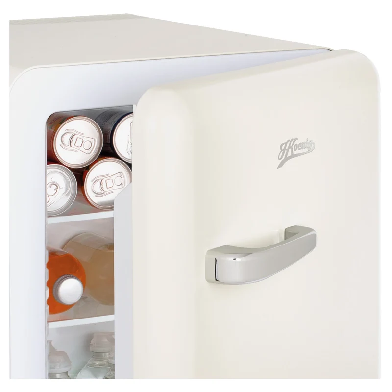 Retro Mini Kühlschrank H.Koenig TOAD8 creme