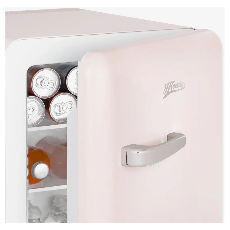Retro Mini Kühlschrank H.Koenig TOAD6 pink