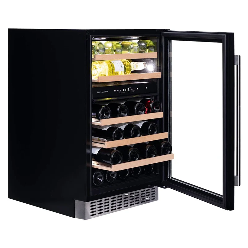 Weinkühlschrank 38 Flaschen Dunavox Flow-38 Stainless