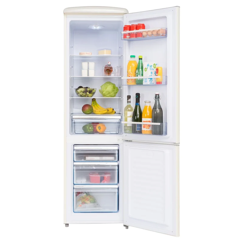 Retro Kühl-Gefrierkombination Frigelux CB255RCD creme