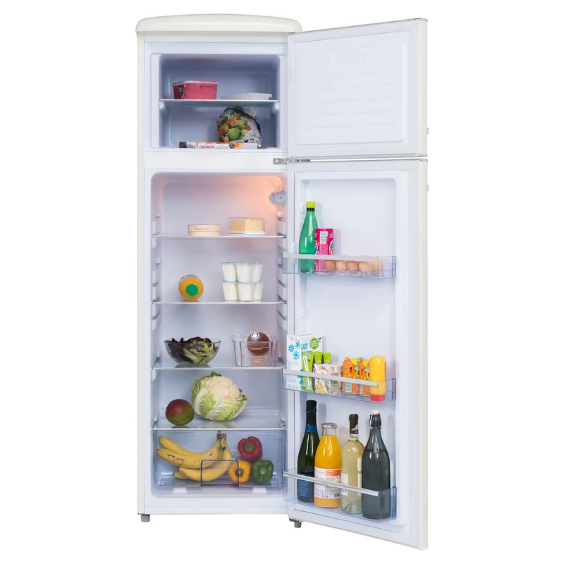 Retro Kühl-Gefrierkombination Frigelux RFDP246RCD creme