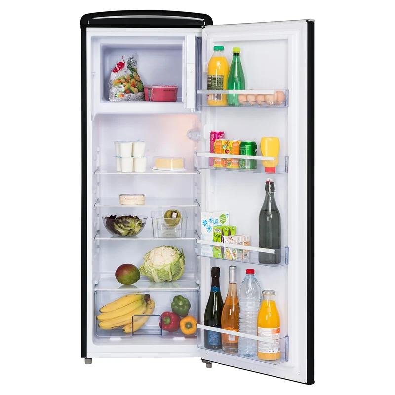 Retro Kühlschrank Frigelux RF218RND schwarz