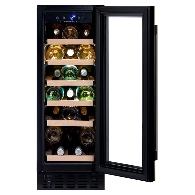 Weinkühlschrank 19 Flaschen Dunavox Flow-19 Black