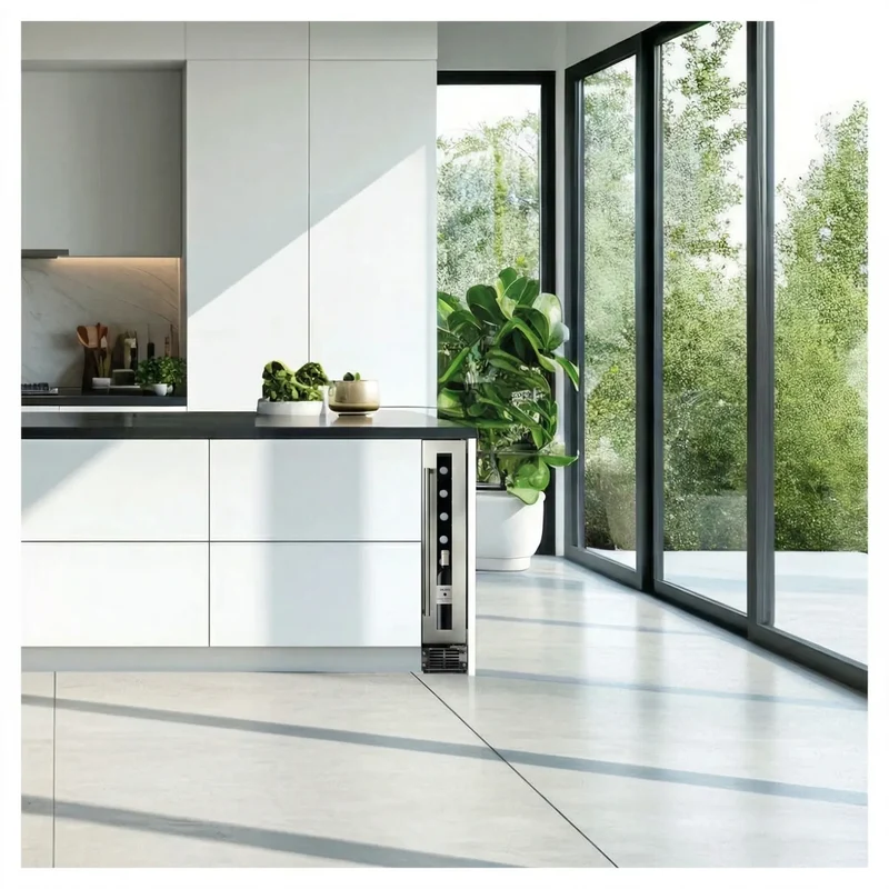 Weinkühlschrank 9 Flaschen Dunavox Flow-8 Stainless