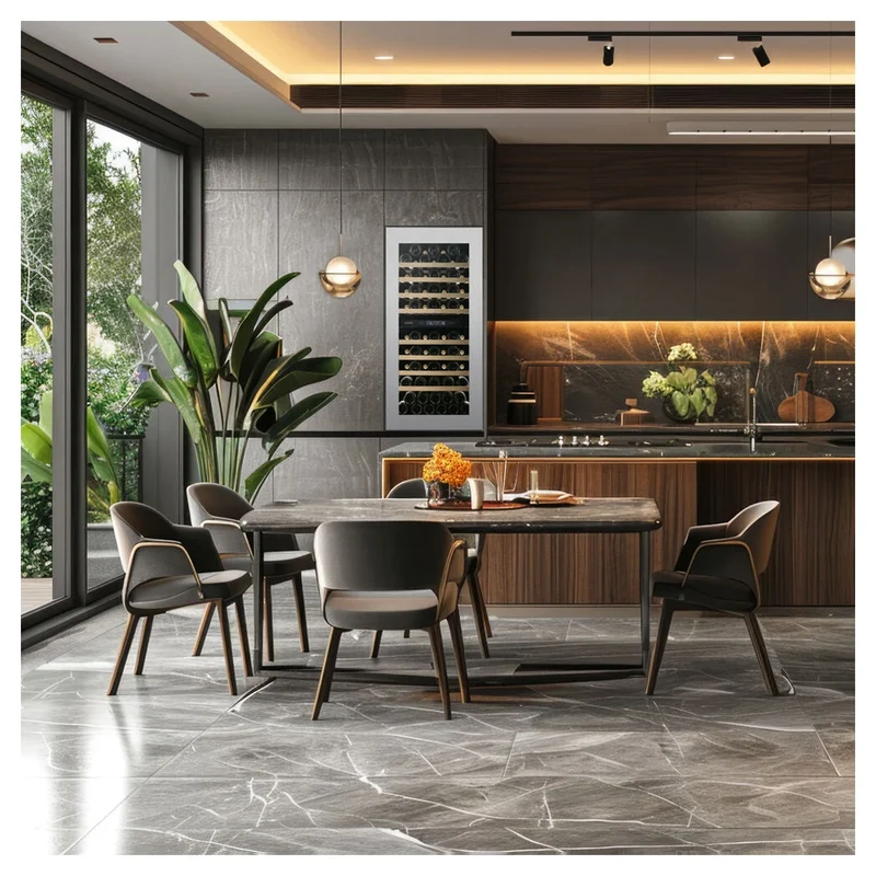 Weinkühlschrank 70 Flaschen Dunavox Horizon-70 Stainless