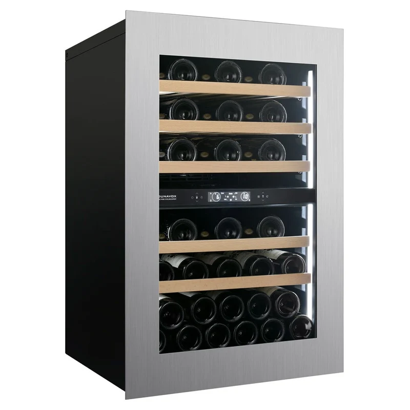 Weinkühlschrank 44 Flaschen Dunavox Horizon-44 Stainless
