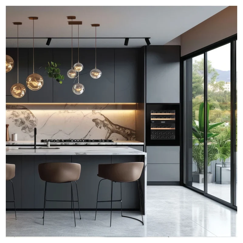 Weinkühlschrank 32 Flaschen Dunavox Noble-32 Panel Ready