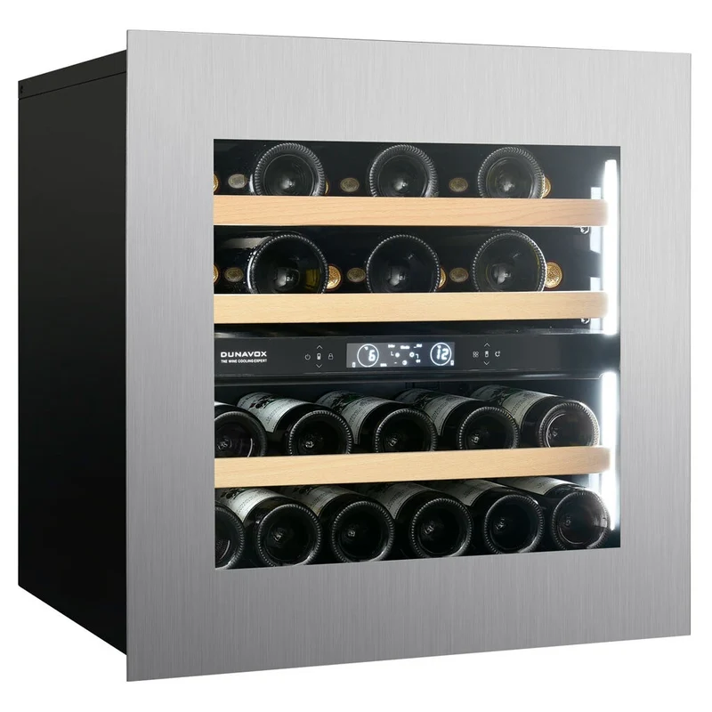 Weinkühlschrank 25 Flaschen Dunavox Horizon-25 Stainless