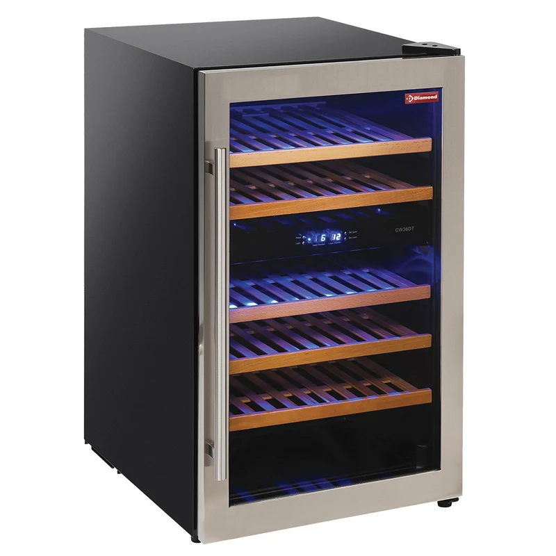 Weinkühlschrank mit 2 Temperaturzonen für 31 Flaschen, WCB/16-T2