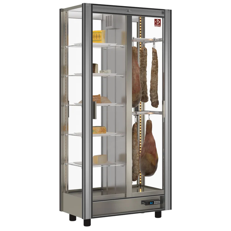 Fleisch-Kühlschrank 530 L , Glastür mit UV-Schutz & LED-Beleuchtung, VSA-1/TR-R2