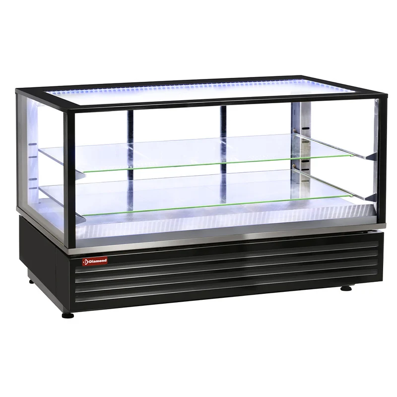Wärmevitrine belüftet, 2 Ebenen - für GN 1/1 & EN 400x600 Behälter, VHDG-B1