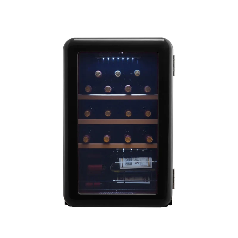 Weinkühlschrank 19 Flaschen Cavecool Retro Obsidian CC70SB