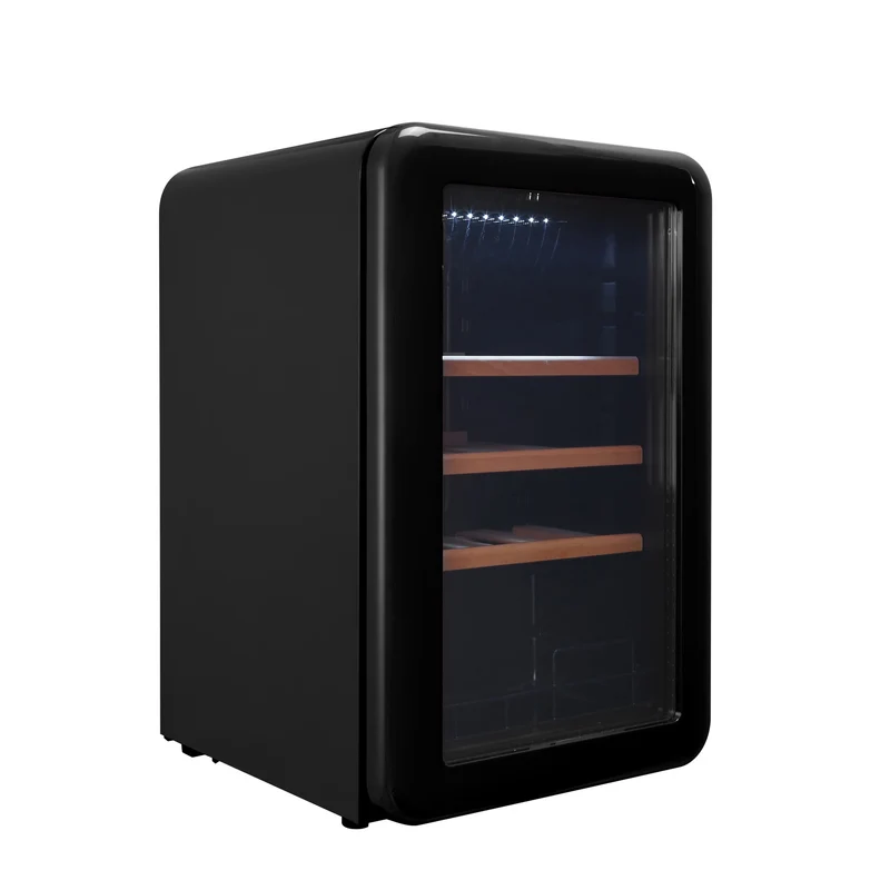 Weinkühlschrank 19 Flaschen Cavecool Retro Obsidian CC70SB