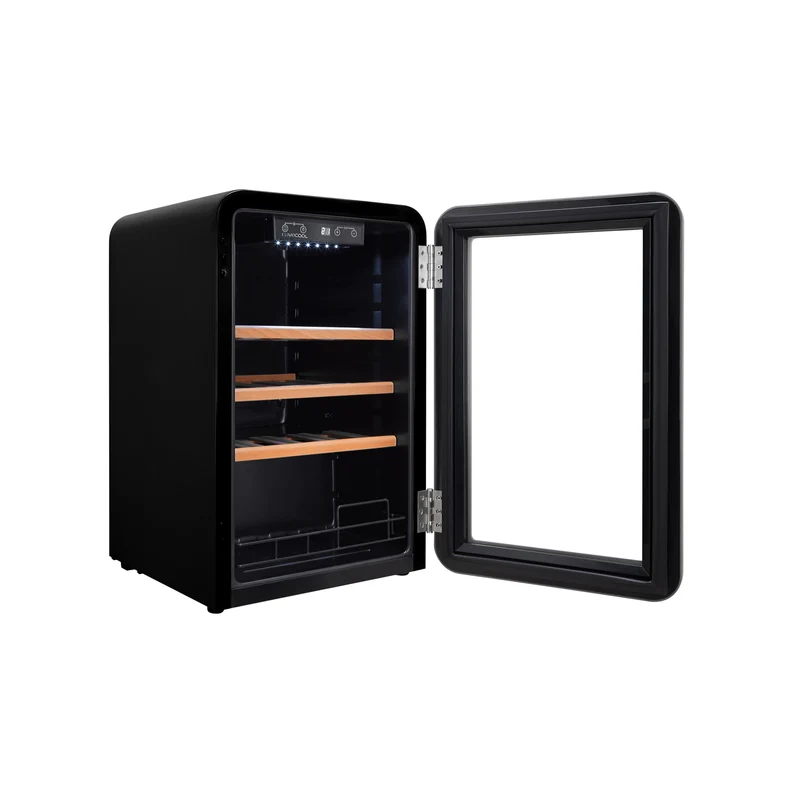 Weinkühlschrank 19 Flaschen Cavecool Retro Obsidian CC70SB