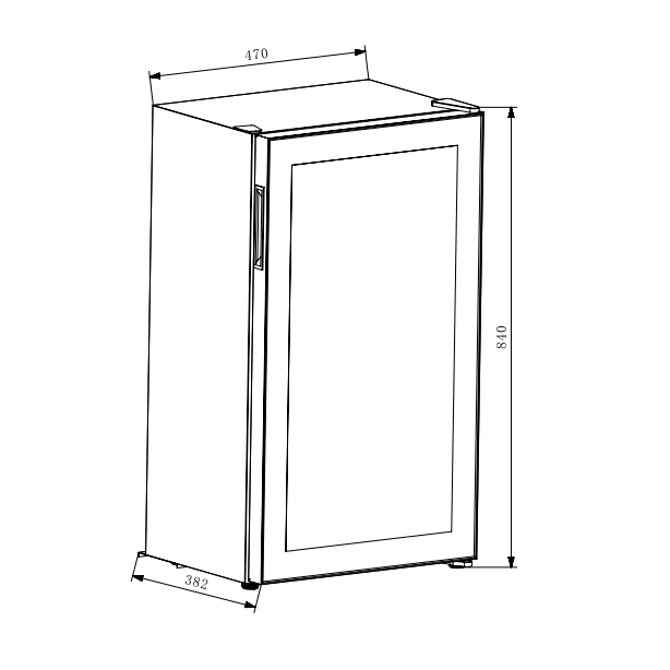 Weinkühlschrank 17 Flaschen Cavin Polar Collection 17