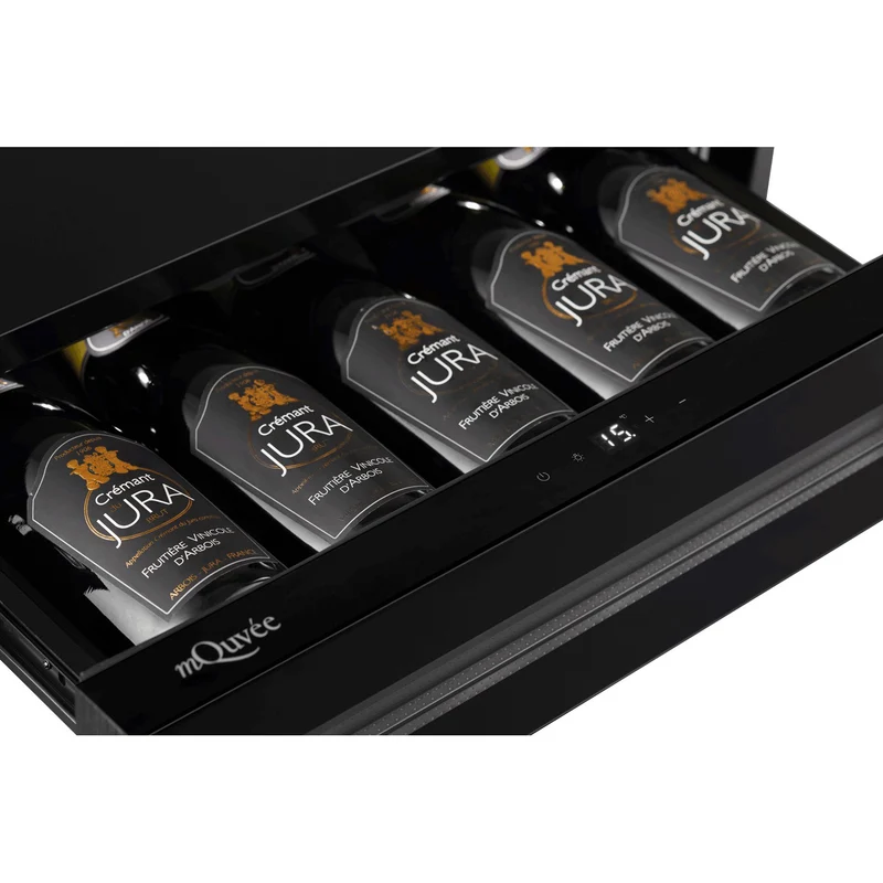 Weinkühlschublade WineKeeper Exclusive 5S Fullglass Black Push-Pull
