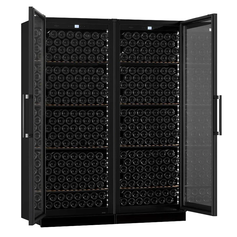 Weinlimaschrank 546 Flaschen mQuvée Velvet 220 Glass Double Door
