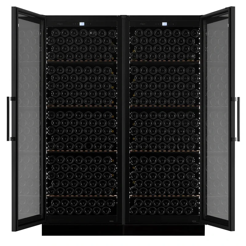 Weinlimaschrank 546 Flaschen mQuvée Velvet 220 Glass Double Door