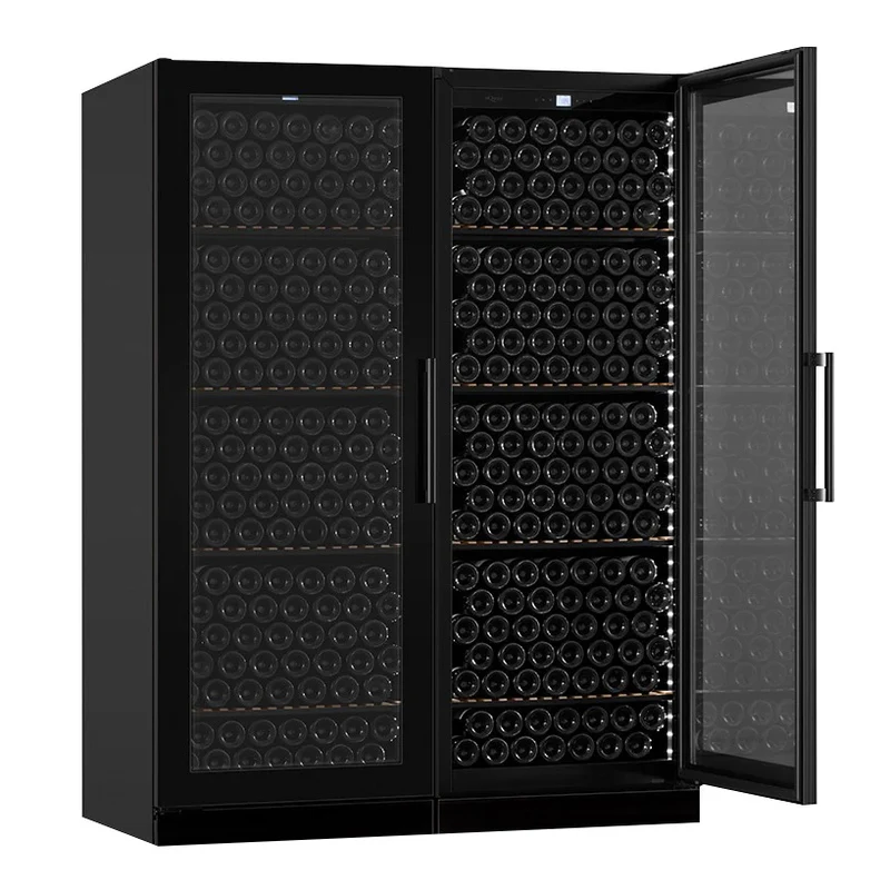 Weinlimaschrank 546 Flaschen mQuvée Velvet 220 Glass Double Door