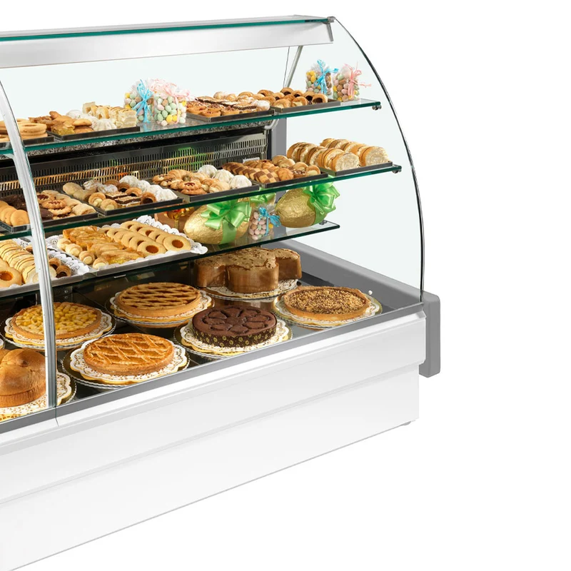 Pâtisserie-Kühltheke 290 cm , Stille Kühlung & LED-Auslage, VE29/E8-R2P