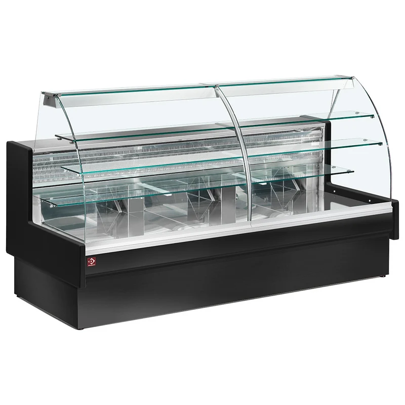 Professionelle Kuchentheke mit Schubladenauszug , 290 cm , Statische Kühlung & LED, VE29/B5-R2P